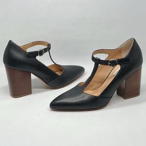 Gabriela Hearst Triana leather Mary Jane point-toe pumps size 36.5